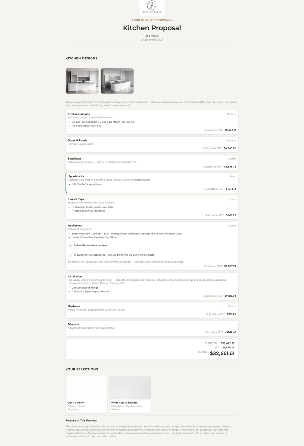 3D design and proposal
